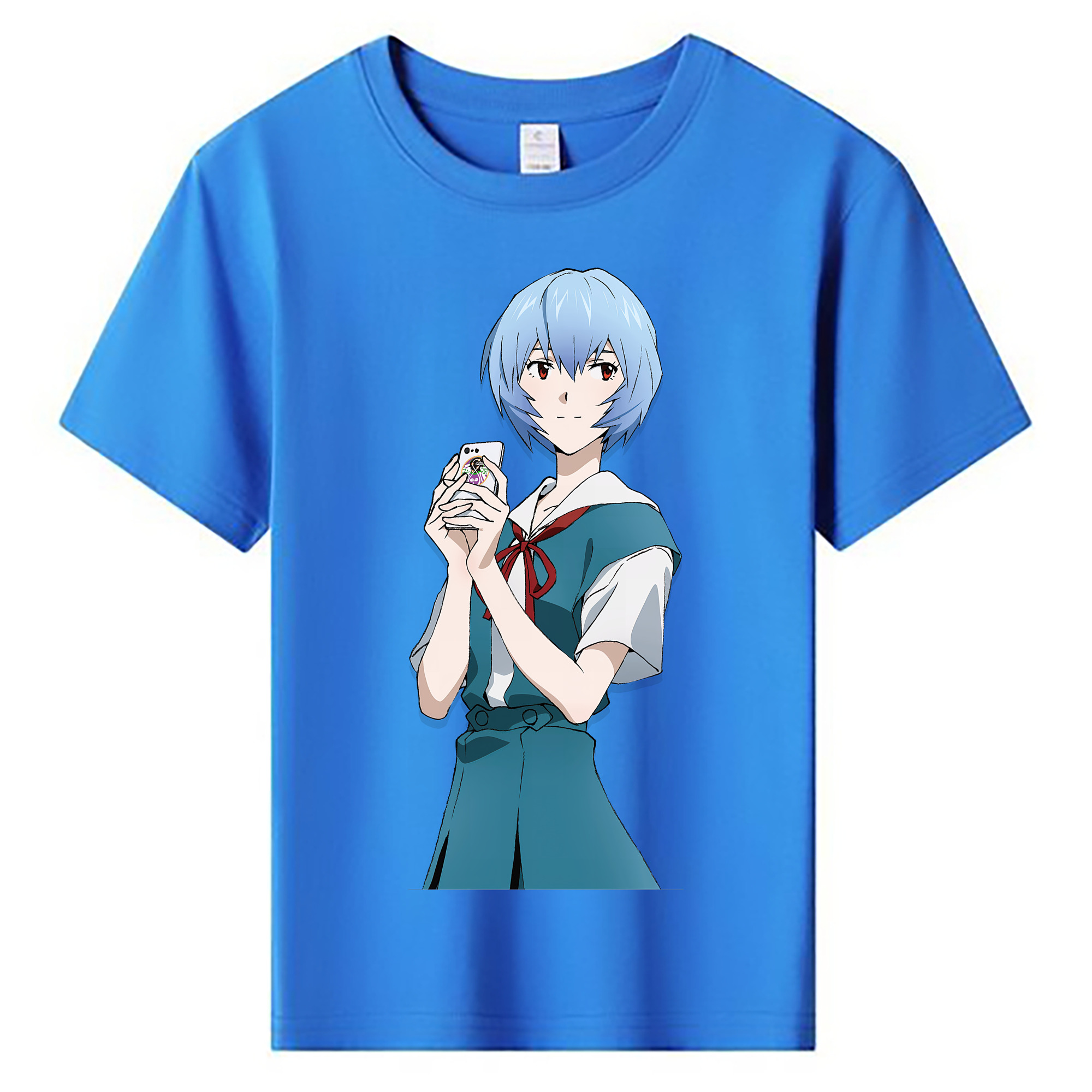 （画像用） EVA 新世紀エヴァンゲリオン 綿100％キッズTシャツ（フロントプリント）